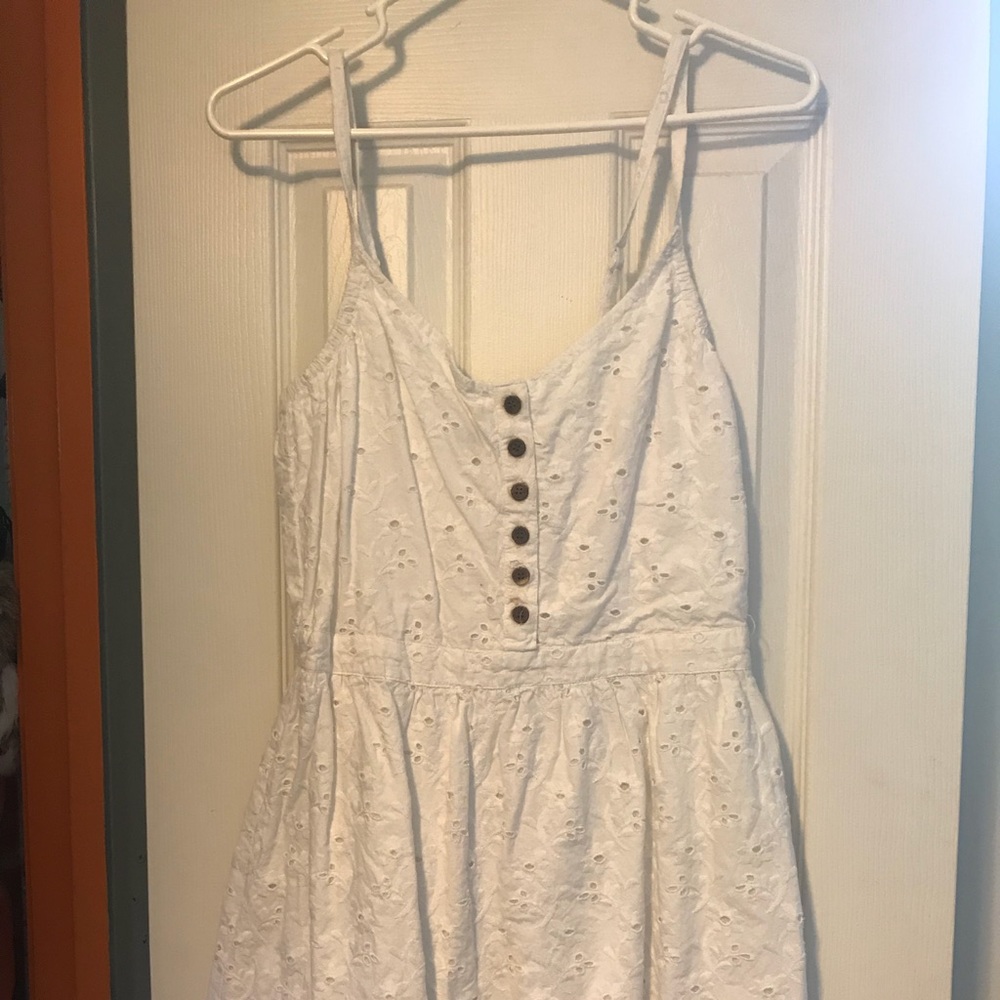 White eyelet sundress